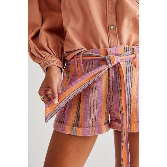Free People Barbados Blooms Shorts Size 8 - Picture 1 of 8